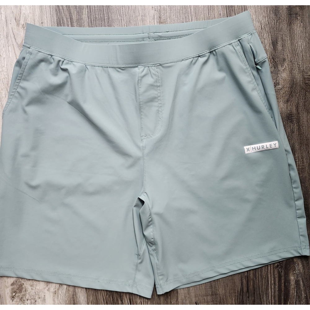 Hurley Block Logo Wrap Knit Shorts Men Size Large NWT
